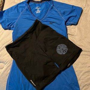 Dri Fit Nike Pro and RPM bike shorts